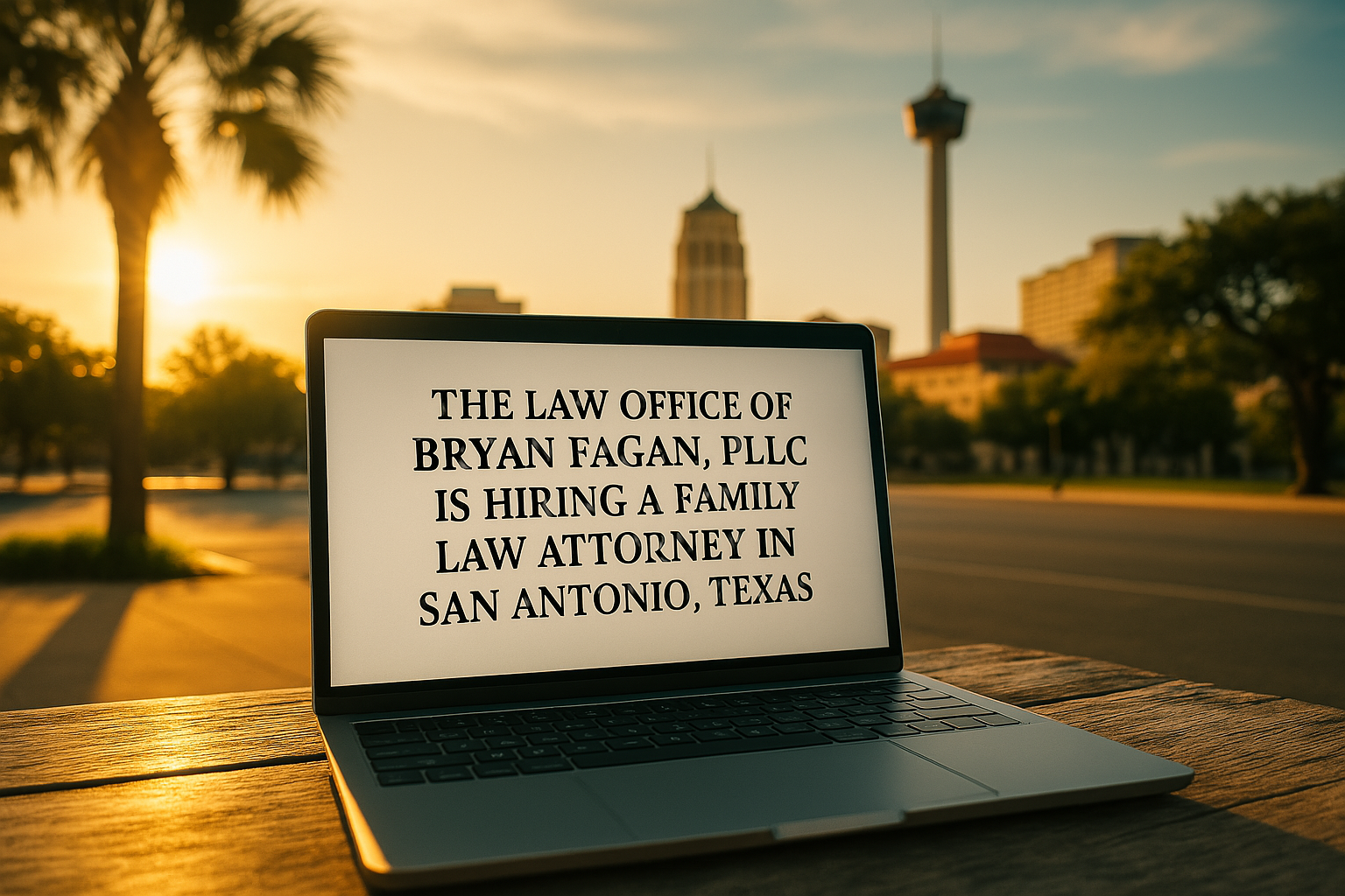 The Law Office of Bryan Fagan PLLC is Hiring a Family Law Attorney in San Antonio Texas